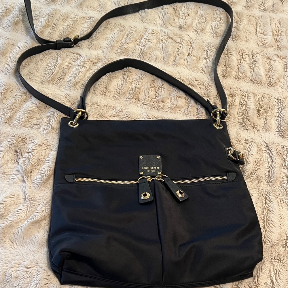 Henry bandel  Crossbody Bag with Gold Accents